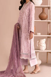 Zarif Unstitcehd 3 Piece Embroidered Eid Lawn Collection'2023-ZEL-09-Tulip